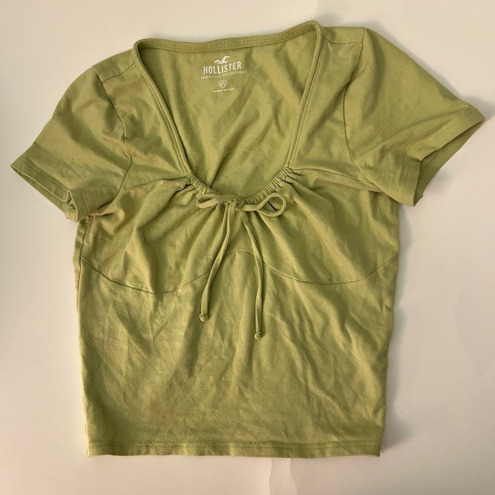 Hollister tie front baby tee